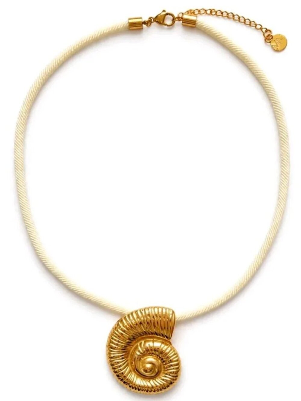 Mayamar Spiral Shell Cord Necklace NEW Beach Ready!